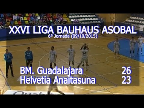LIGA BAUHAUS ASOBAL J06 BM. Guadalajara - Helvetia Anaitasuna 26 - 23