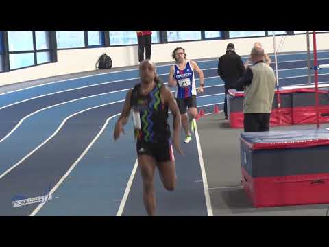 400m – Finale 2 – M50+ – Championnat LIFA Master Indoor 12/01/2019 – Eaubonne