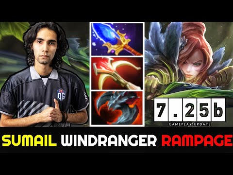SUMAIL Windranger - Epic Rampage Daedalus Build Full Physical Damage 7.25 Dota 2