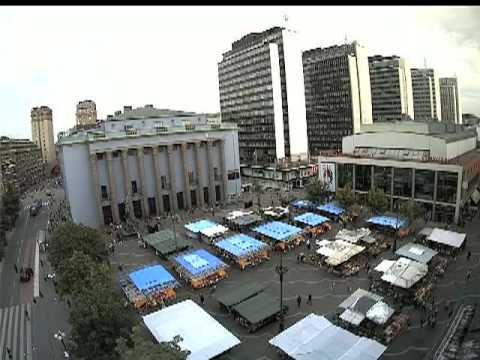 Tukholma, Hötorget, timelapse, yksi päivä syyskuussa 2009