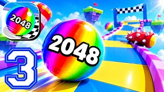 Ball Run 2048 - Gameplay Walkthrough Part 3 - MASTERING THE HIGHEST TILES (iOS, Android)