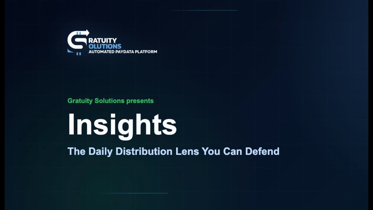 Insights: The Daily Distribution Lens — Gratuity Solutions