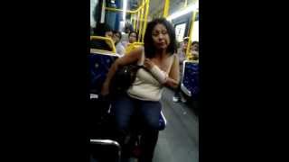 Crazy Lady on Omnitrans Bus from Rialto To san bernardino ca