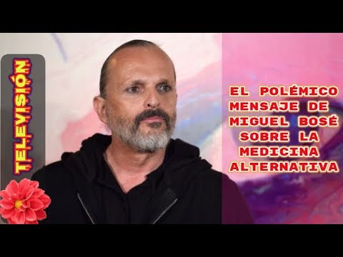 El polémico mensaje de Miguel Bosé sobre la medicina alternativa!!!