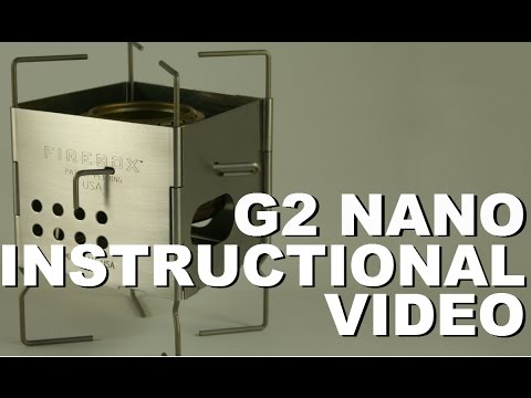 Ultralight Backpacking Firebox Stove G2 Nano Instructional Video.