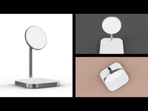 Satechi Aluminum 2-in-1 Magnetic Wireless Charging Stand
