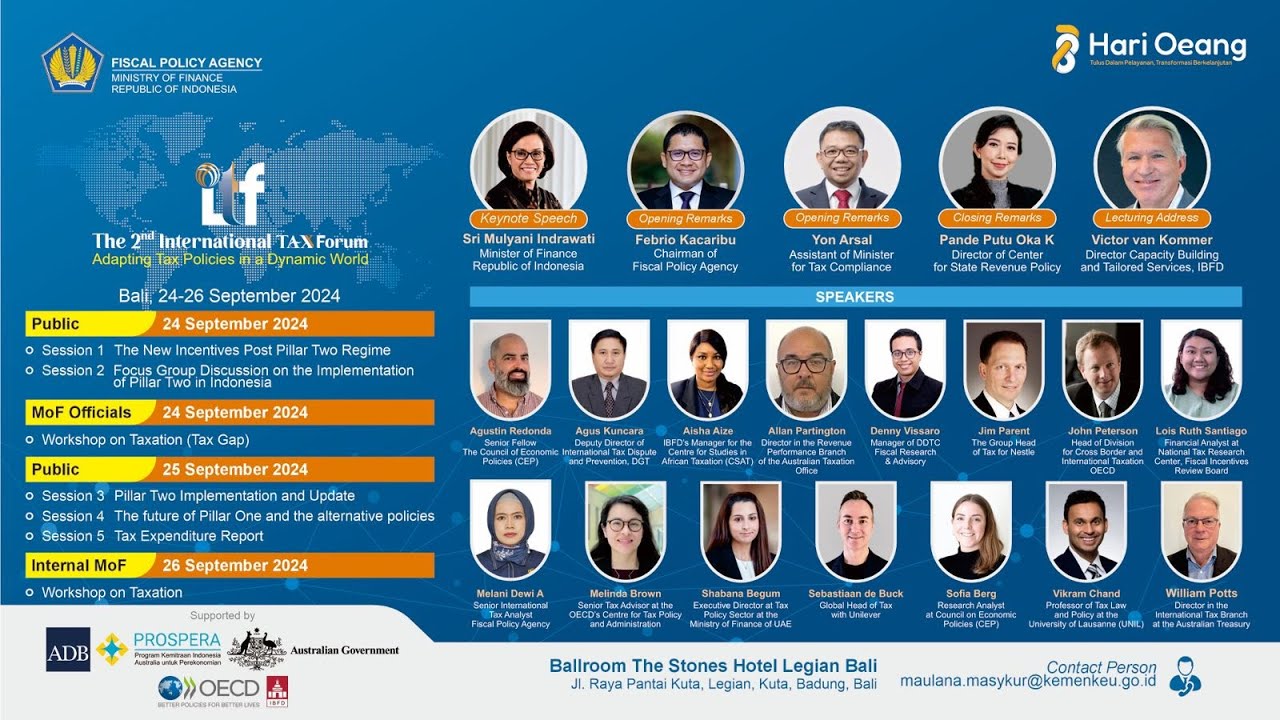 International Tax Forum 2024 - Adapting Tax Policies in a Dynamic World