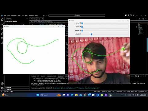 Creating an Interactive Drawing App Using OpenCV and Python (Virtual Pen)