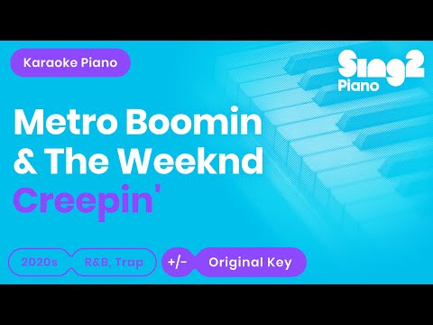 Metro Boomin, The Weeknd - Creepin' (No Rap) Piano Karaoke