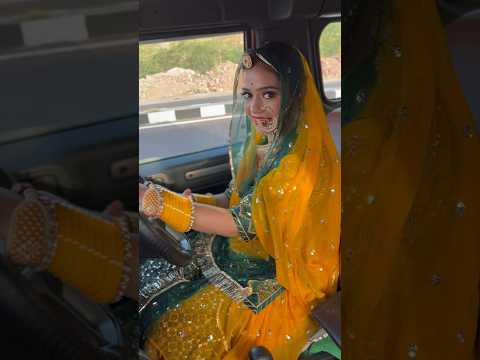 काली काली थार - Kali Kali Gadi Me Gumado Bhartar | Youngest Couple #shorts #rajasthanisong