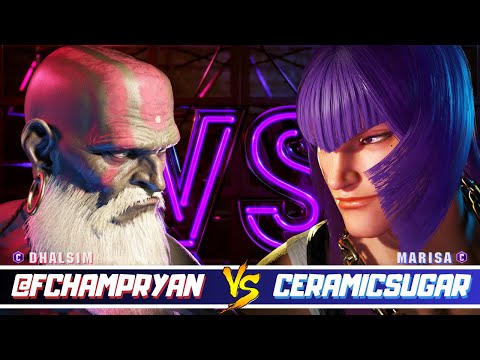 STREET FIGHTER 6 🔥 @FCHAMPRYAN [DHALSIM] VS CERAMICSUGAR [MARISA]