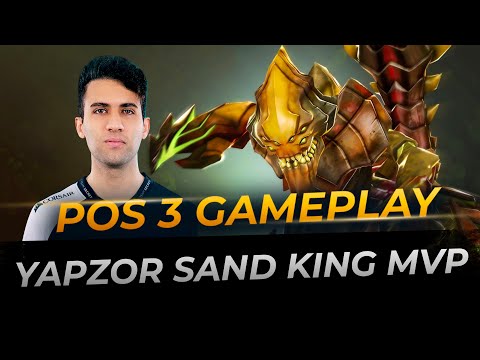 YapzOr plays Sand King Offlane MVP | Full Gameplay Dota 2 Replay