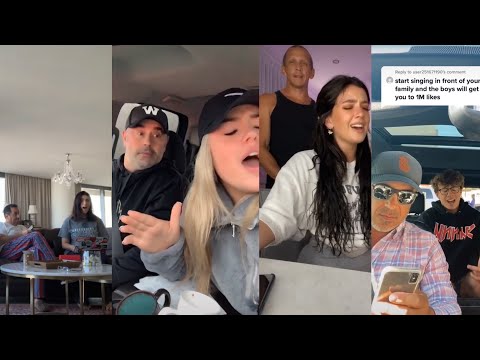 Singing in front of my Dad(family )🤯(real reactions ) 100% tiktok