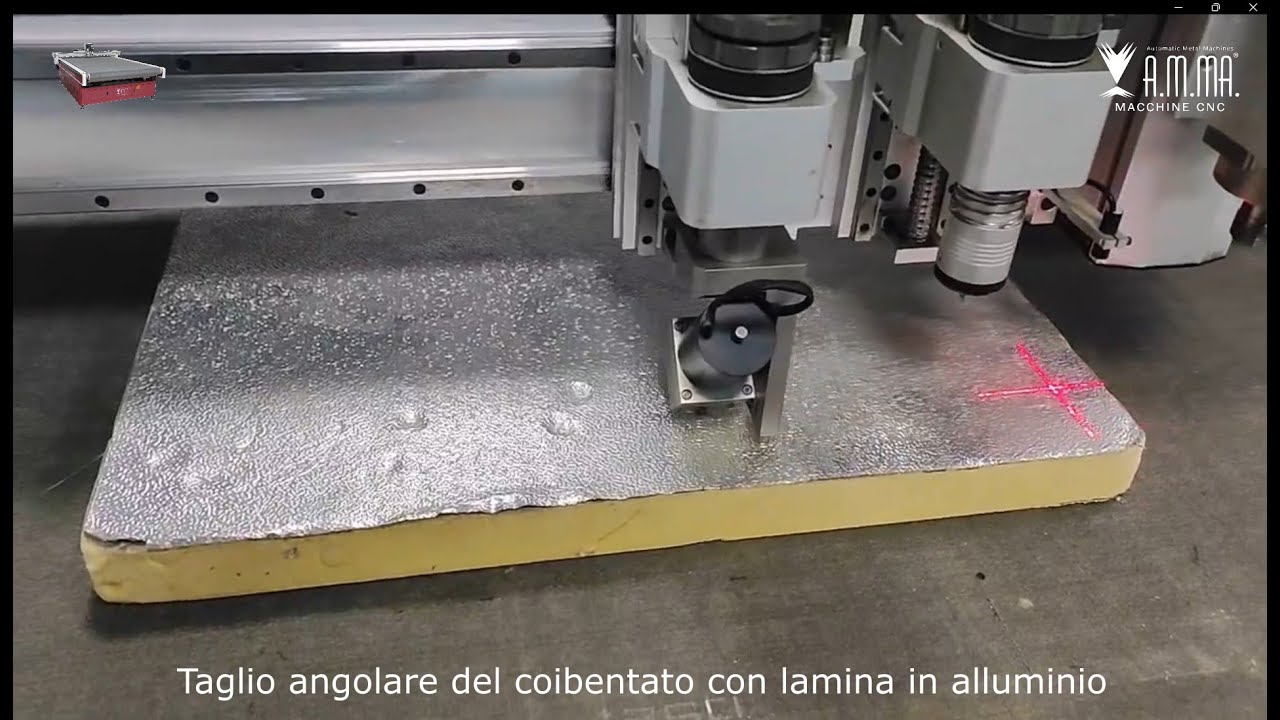 Taglio angolare del coibentato con lamina in alluminio - Tang It Evo AMMA