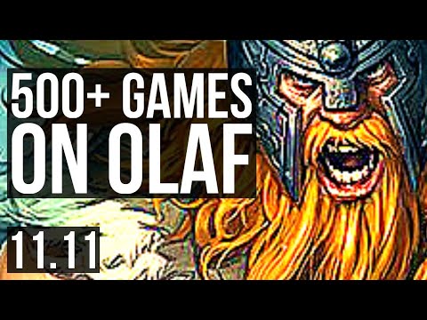 OLAF vs LEE SIN (TOP) | 9/1/5, 500+ games, 1.0M mastery, Godlike | EUW Diamond | v11.11