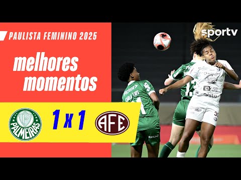 Gols e lances de Palmeiras x Ferroviária-SP