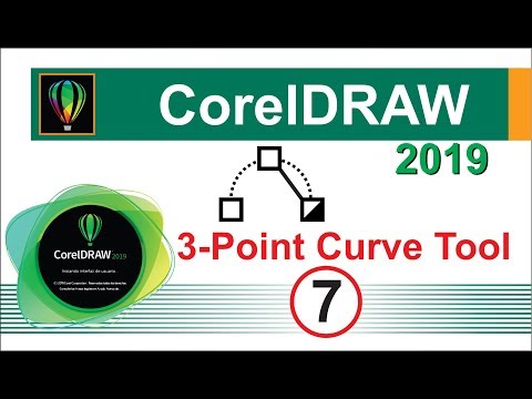 Useful Command 3-Point Curve tool Corel Draw 2019 tutorial by, Amjad Graphics