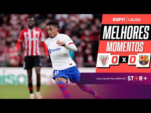 Gols e lances de Athletic Bilbao x Barcelona