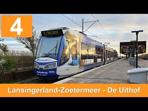 HTM RandstadRail 4: Lansingerland-Zoetermeer - Den Haag De Uithof | HTM 4026 | 2025