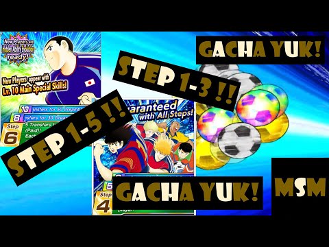 Captain Tsubasa Dream Team (GACHA) STEP 1-5 PAIDZAKI & STEP 1-3 DREAM TRANSFER!!!