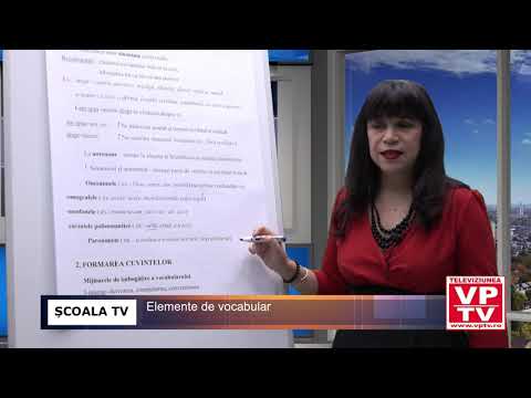 ȘCOALA TV – Elemente de vocabular