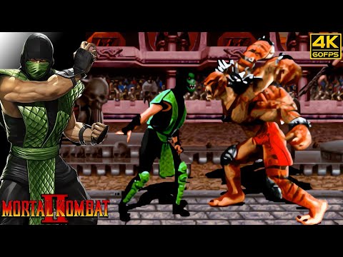 Mortal Kombat II - Reptile (Arcade / 1993) 4K 60FPS