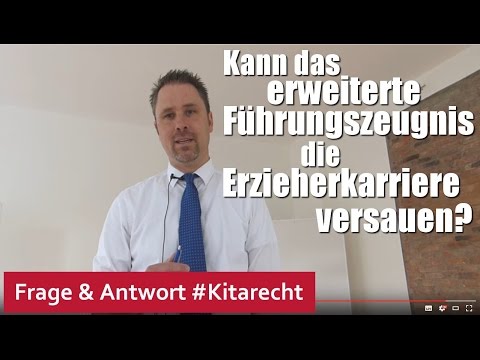 Kita2Day I Wenn das erweiterte Führungszeugnis die Erzieherkarriere versaut...