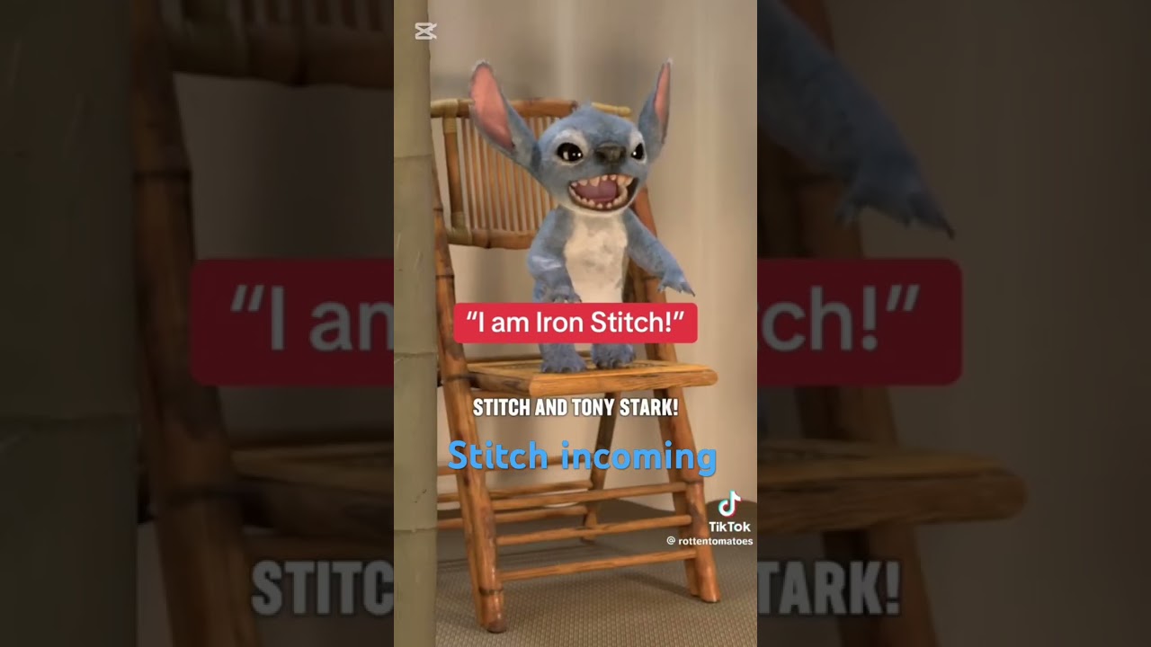 The crossover we didn’t know we needed#memes #stitch #ironman #avengers #disney #edit #funny #like