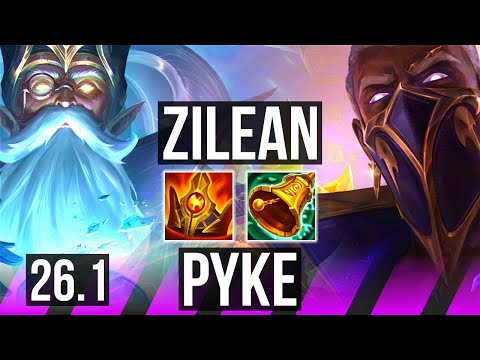 ZILEAN & Aphelios vs PYKE & Cassiopeia (SUP) | KR Challenger | 26.1