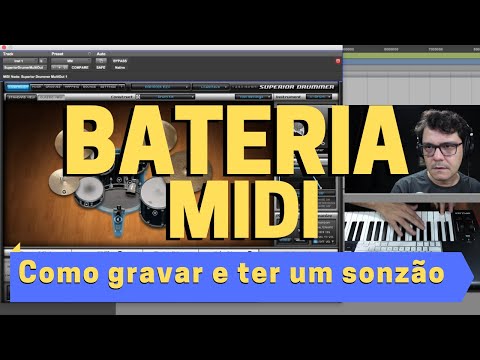 BATERIA MIDI: Como gravar e ter um sonzão!