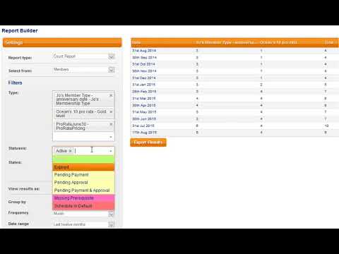 Building Reports: Report Builder - Count report example