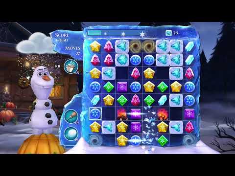 Frozen Free Fall: Snowball Fight, Summer Level 47, Walkthrough, No Power Ups, Excellent