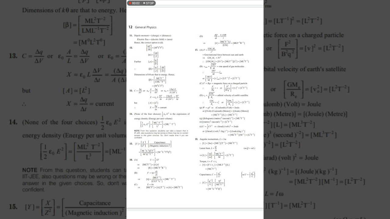 #Shorts,JEE | QB | PHYSICS | P-#12