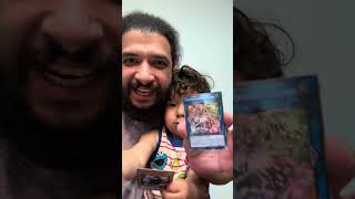 He knows how to rub the belly for good luck! Best pack opening this month! #yugiohisforeveryone