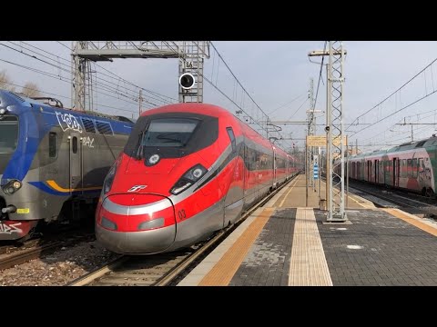 FRECCIAROSSA, TRENI MERCI E passeggeri in arrivo, partenza e transito alla stazione di Ferrara!