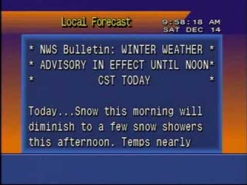 WeatherStar 4000 Missing TWC logo 12/14/2013