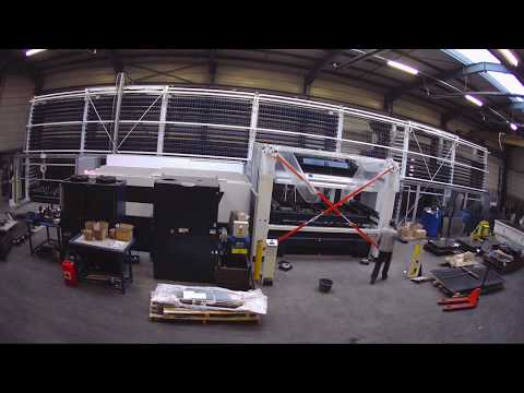 Fayolle SAS : Timelapse de l'installation de notre nouveau TruLaser 3030 Fiber + Transtockeur STOPA
