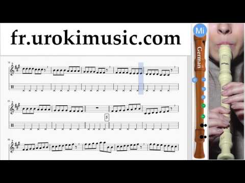 Cours de Flute à bec G. Major Lazer, Justin Bieber - Cold Water Partie#1 Partitions Mélodie