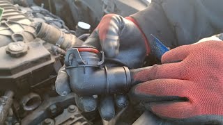 2010 Cadillac SRX V6 How to install Engine Coolant Hose connector