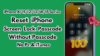 Reset iPhone Screen Lock Passcode Without Data Losing ! How To Unlock iPhone X/11/12/13/14/15 ! 2024