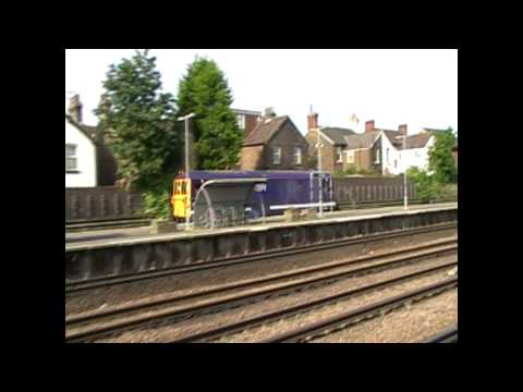De Branded 73212 Departs Tonbridge On 0Z73 As 37194 + 37682 Growl Through On 6O62