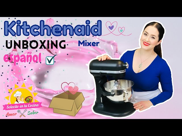Vídeo relacionado con KitchenAid HEAVY DUTY - BATIDORA AMASADORA CON BOL ELEVABLE DE 5,2L - NEGRO MATE 5KSM55SXXEBM