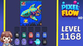 Pixel Flow Level 1168 Solution Walkthrough