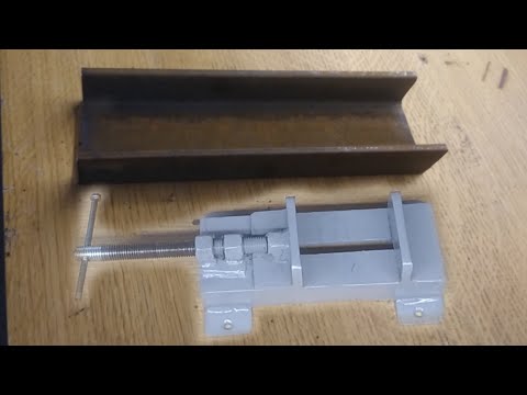 Metal qisqich, тиски из шверллера своими руками, simple vice DIY