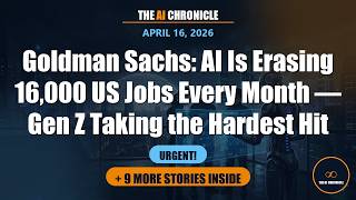 Goldman Sachs: AI Is Erasing 16,000 US... | Top 10 AI News | AI Chronicle - April 16th 2026