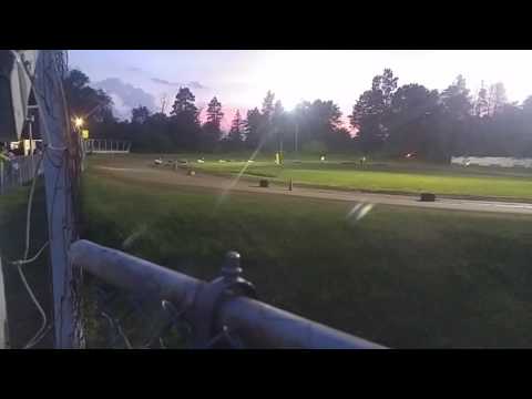 Goodhope Speedway 6-11-16 Predator feature rollover crash