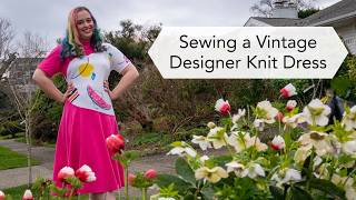 Sewing a vintage knit fabric pattern  | Vintage sewing project