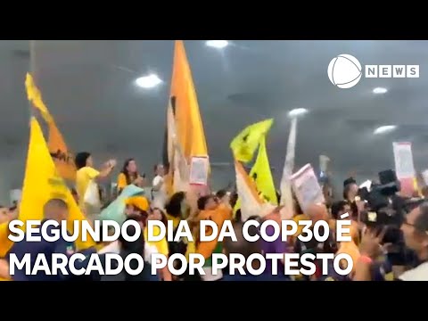 Segundo dia da COP30 é marcado por protesto