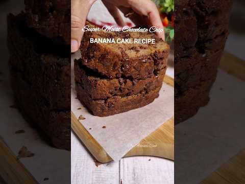 Banana Cake Recipe | Banana Bread | Chocolate Chips 👆💫😍 #shorts #youtubeshorts #recipe