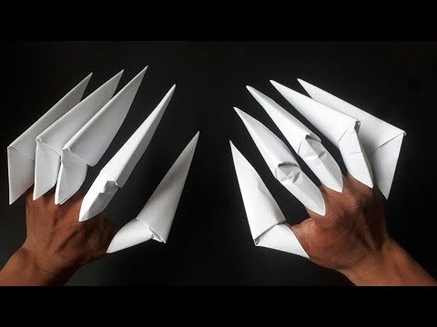 How to make paper claws (origami)